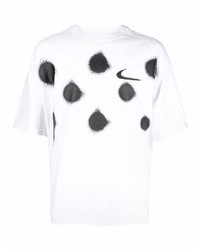 Мужская бело-черная футболка с круглым вырезом в горошек от Nike X Off-White