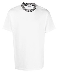 Мужская бело-черная футболка с круглым вырезом с принтом от Ambush