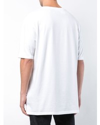 Мужская бело-черная футболка с круглым вырезом с принтом от Faith Connexion