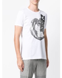 Мужская бело-черная футболка с круглым вырезом с принтом от Vivienne Westwood Anglomania