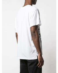 Мужская бело-черная футболка с круглым вырезом с принтом от Lost Daze