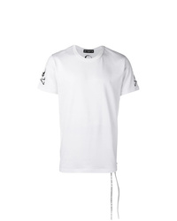 Мужская бело-черная футболка с круглым вырезом с принтом от Mastermind Japan