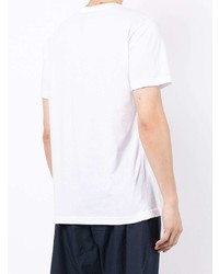 Мужская бело-черная футболка с круглым вырезом с принтом от N°21
