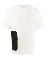 Мужская бело-черная футболка с круглым вырезом с принтом от Oakley By Samuel Ross