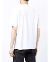 Мужская бело-черная футболка с круглым вырезом с принтом от UNDERCOVE