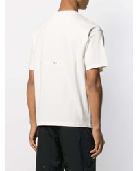 Мужская бело-черная футболка с круглым вырезом с принтом от Oakley By Samuel Ross