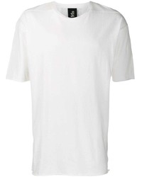 Мужская бело-черная футболка с круглым вырезом с принтом от Thom Krom