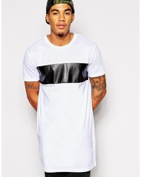 Мужская бело-черная футболка с круглым вырезом от Asos