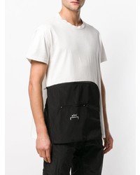 Мужская бело-черная футболка с круглым вырезом от A-Cold-Wall*