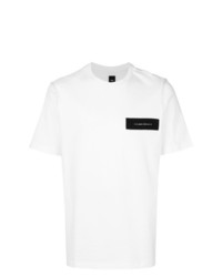 Мужская бело-черная футболка с круглым вырезом от Oamc