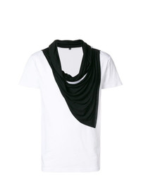 Мужская бело-черная футболка с круглым вырезом от Unconditional