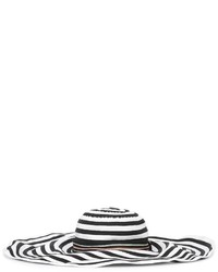 Женская бело-черная шляпа в горизонтальную полоску от Missoni
