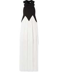 Бело-черное вечернее платье от Givenchy