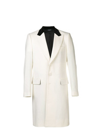 Бело-черное длинное пальто от Dolce & Gabbana
