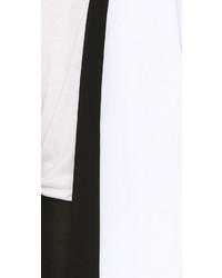 Женское бело-черное пальто от Alice + Olivia