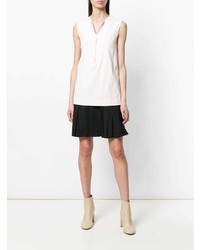 Бело-черное платье прямого кроя от Dondup