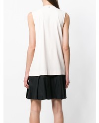 Бело-черное платье прямого кроя от Dondup