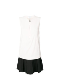 Бело-черное платье прямого кроя от Dondup