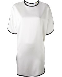 Бело-черное платье прямого кроя от MSGM