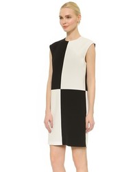 Бело-черное платье прямого кроя от Gareth Pugh