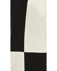 Бело-черное платье прямого кроя от Gareth Pugh