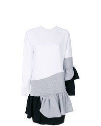 Бело-черное платье-свитер от Ioana Ciolacu