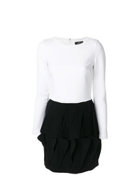 Бело-черное платье-футляр от Capucci