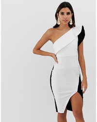 Бело-черное платье-футляр от Vesper