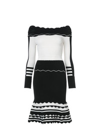 Бело-черное платье-футляр от Yigal Azrouel