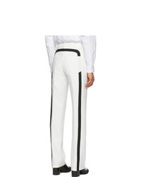 Бело-черные брюки чинос от Random Identities