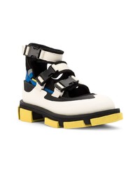 Женские бело-черные высокие кеды от Both