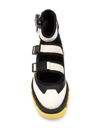 Женские бело-черные высокие кеды от Both