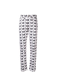 Женские бело-черные джинсы с принтом от Calvin Klein Jeans Est. 1978