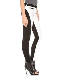 Бело-черные джинсы скинни от 3x1