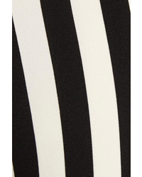 Женские бело-черные классические брюки в вертикальную полоску от Dolce & Gabbana