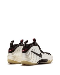 Мужские бело-черные кожаные высокие кеды от Nike