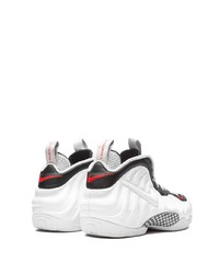 Мужские бело-черные кожаные высокие кеды от Nike