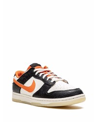 Мужские бело-черные кожаные низкие кеды от Nike