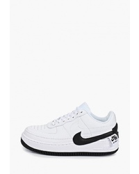 Женские бело-черные кожаные низкие кеды от Nike