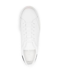 Мужские бело-черные кожаные низкие кеды от Iceberg