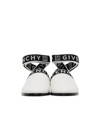 Бело-черные кожаные сабо от Givenchy