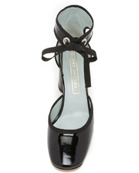 Бело-черные кожаные туфли от Marc Jacobs