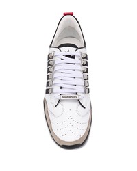 Мужские бело-черные кроссовки от DSQUARED2