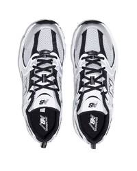 Мужские бело-черные кроссовки от New Balance