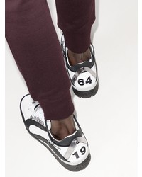 Мужские бело-черные кроссовки от DSQUARED2