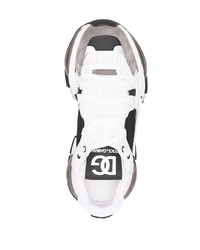 Мужские бело-черные кроссовки от Dolce & Gabbana