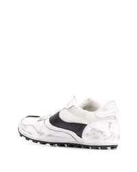 Мужские бело-черные кроссовки от Marni