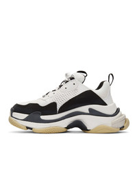 Мужские бело-черные кроссовки от Balenciaga