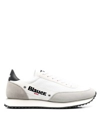 Мужские бело-черные кроссовки от Blauer