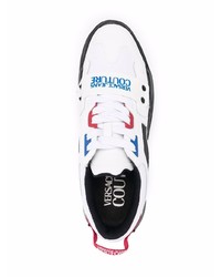 Мужские бело-черные кроссовки от VERSACE JEANS COUTURE